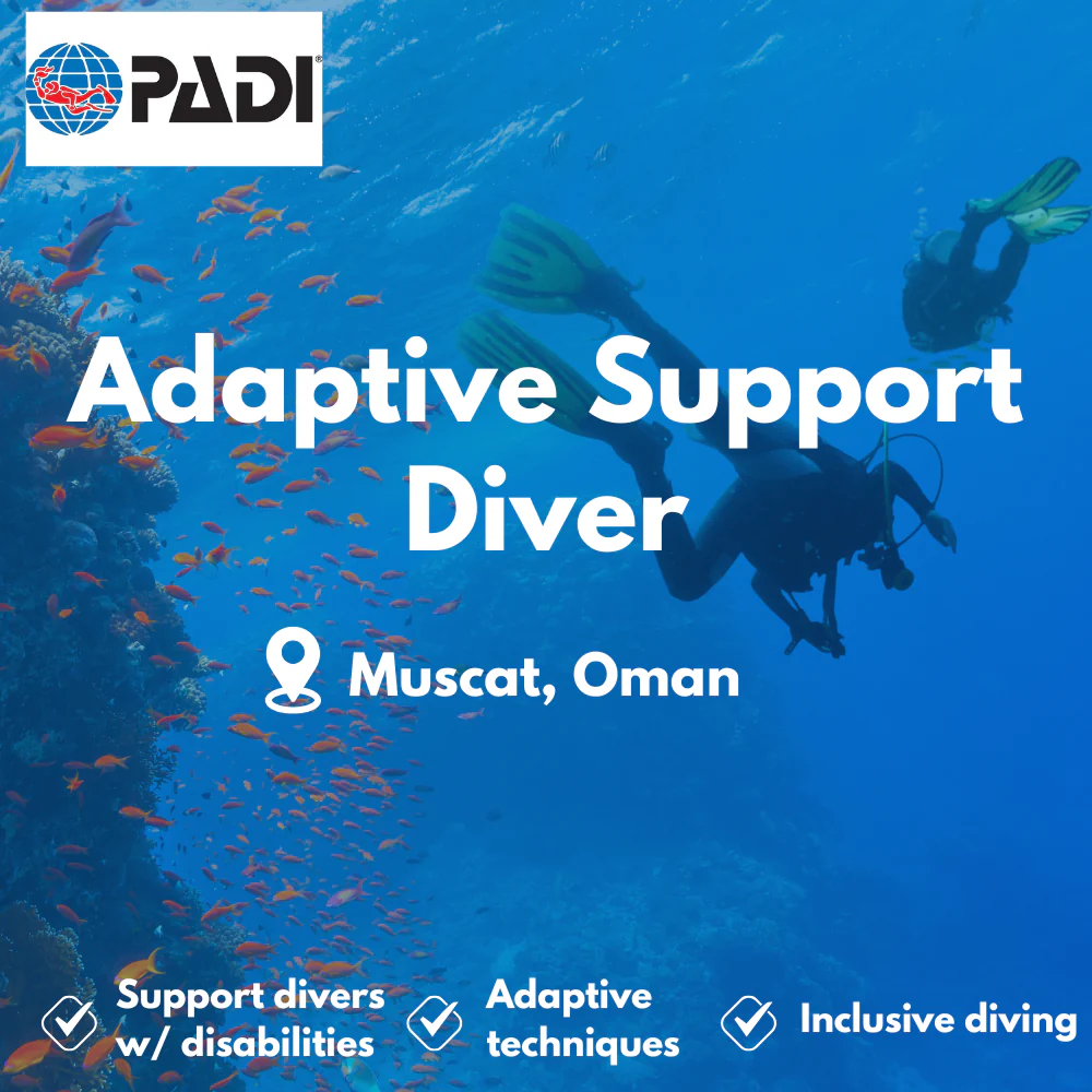 Adaptive Support Diver course in Muscat