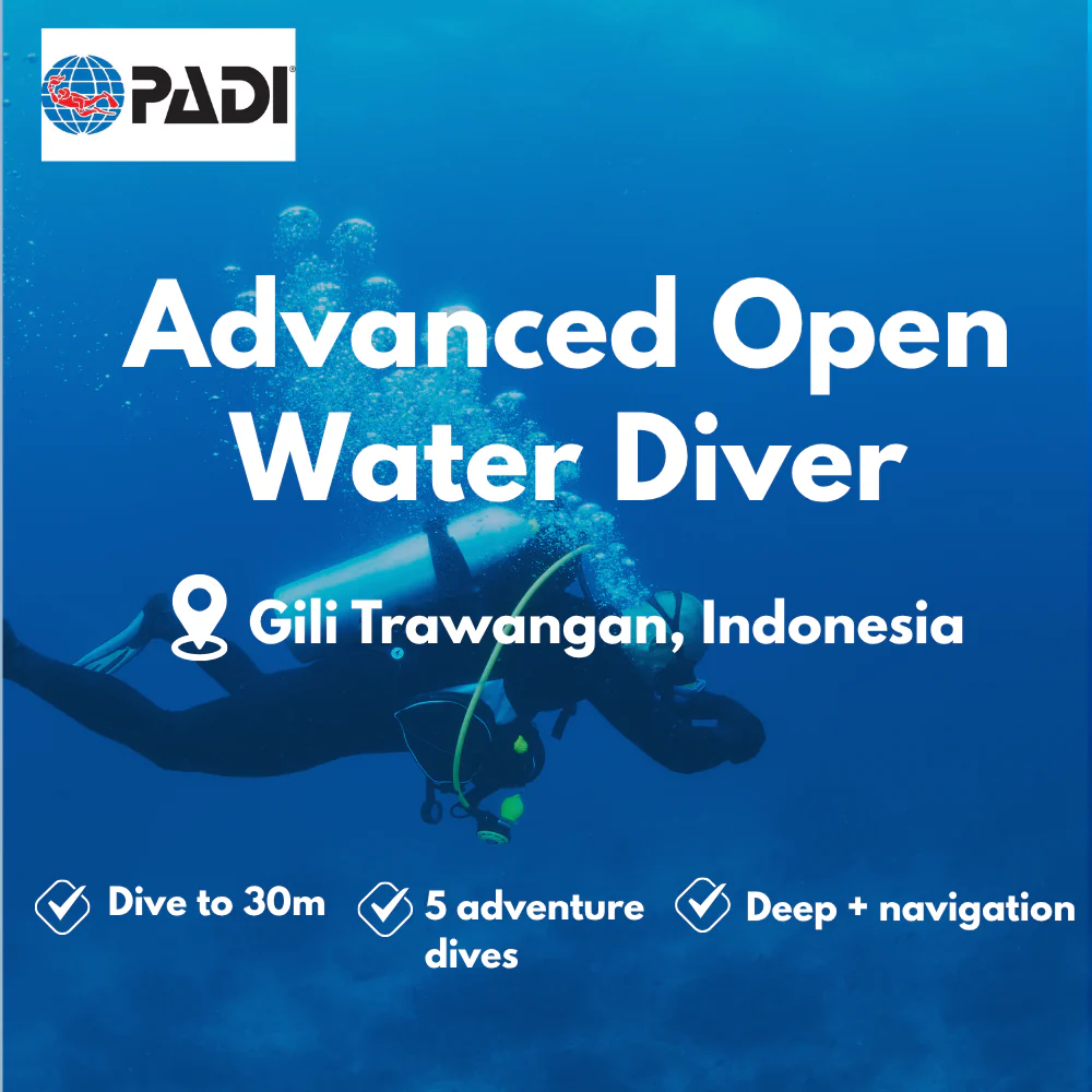 PADI Advanced Open Water course in Gili Trawangan