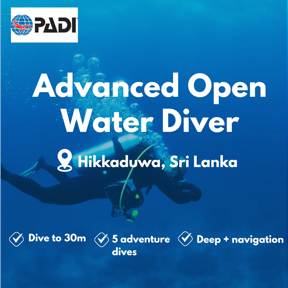 Advanced Open Water course in Hikkaduwa
