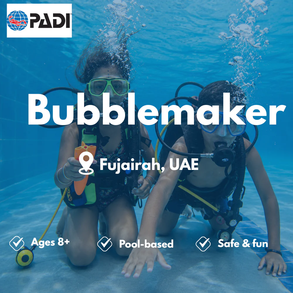 PADI Bubblemaker & Kids course in Fujairah