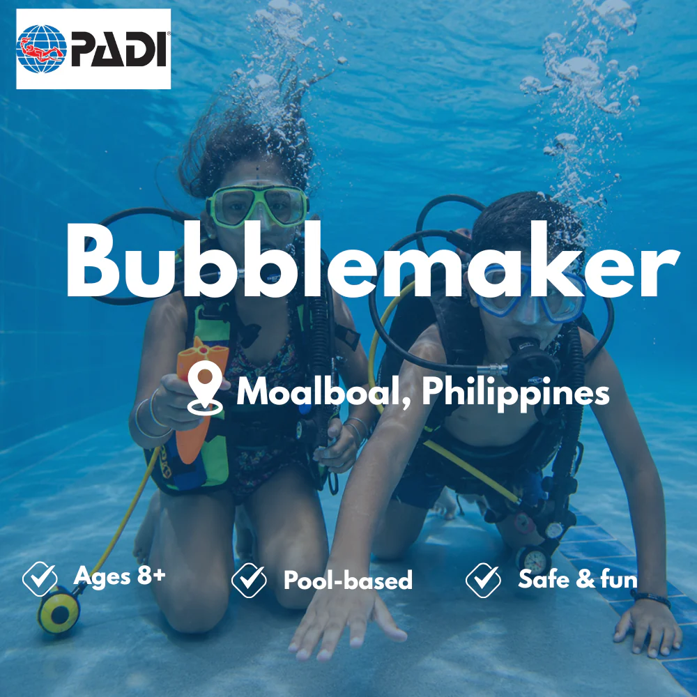 Bubblemaker & Kids course in Moalboal