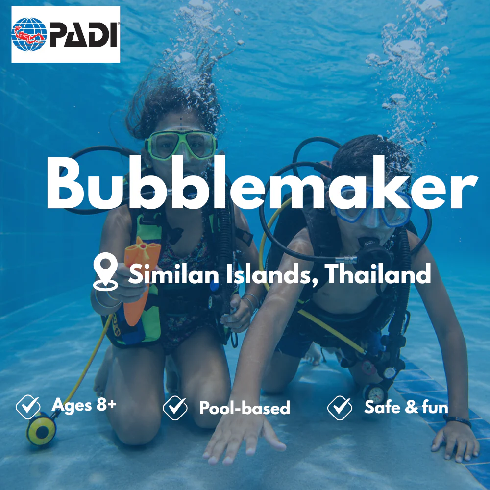 Bubblemaker & Kids course in Similan Islands