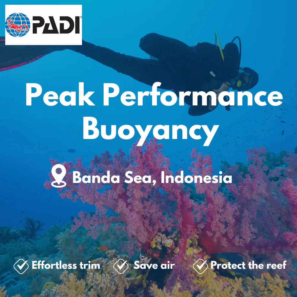 Peak Performance Buoyancy course in Banda Sea