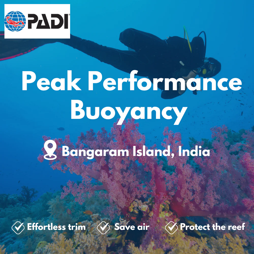 PADI Peak Performance Buoyancy course in Bangaram Island