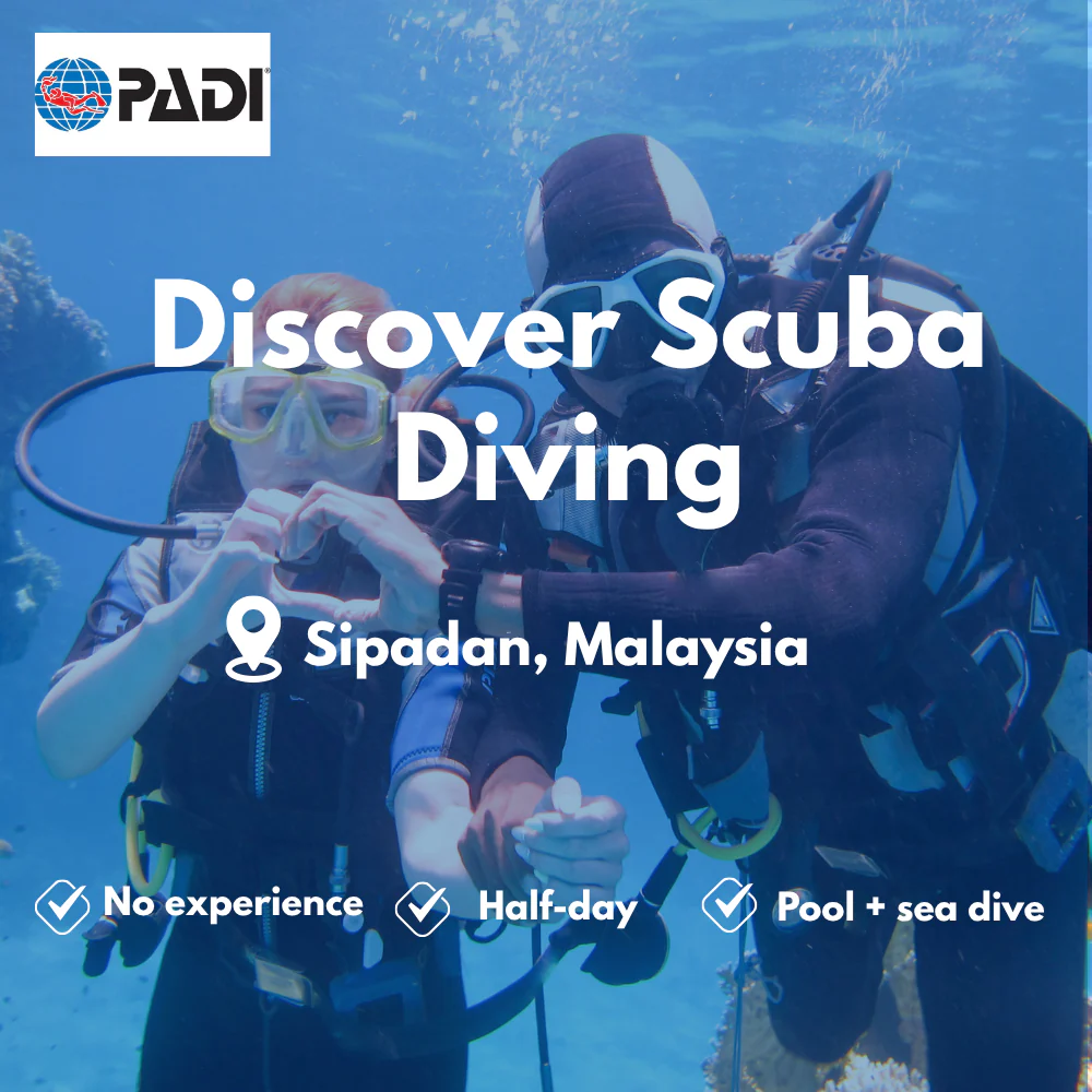 PADI Discover Scuba course in Sipadan