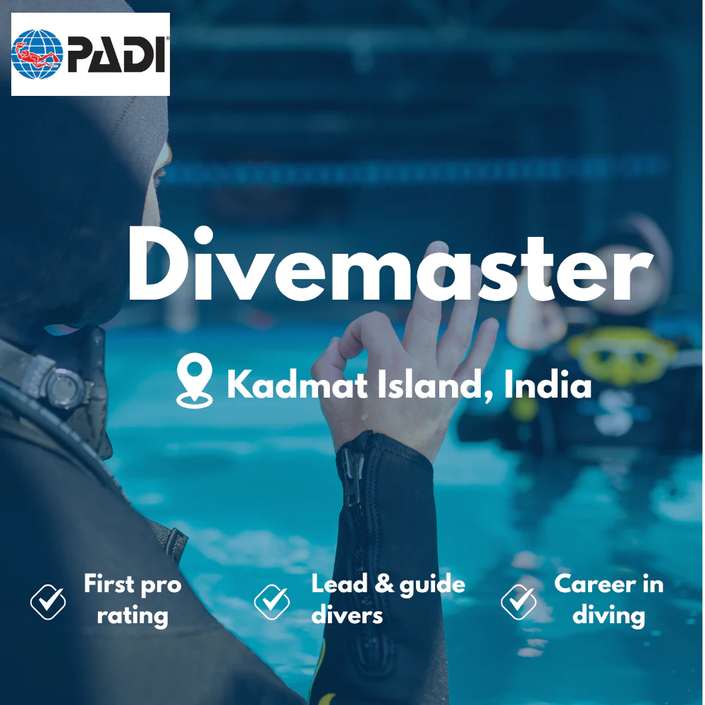 PADI Divemaster course in Kadmat Island