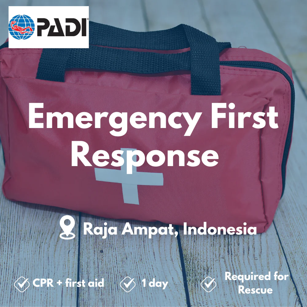 PADI Emergency First Response course in Raja Ampat
