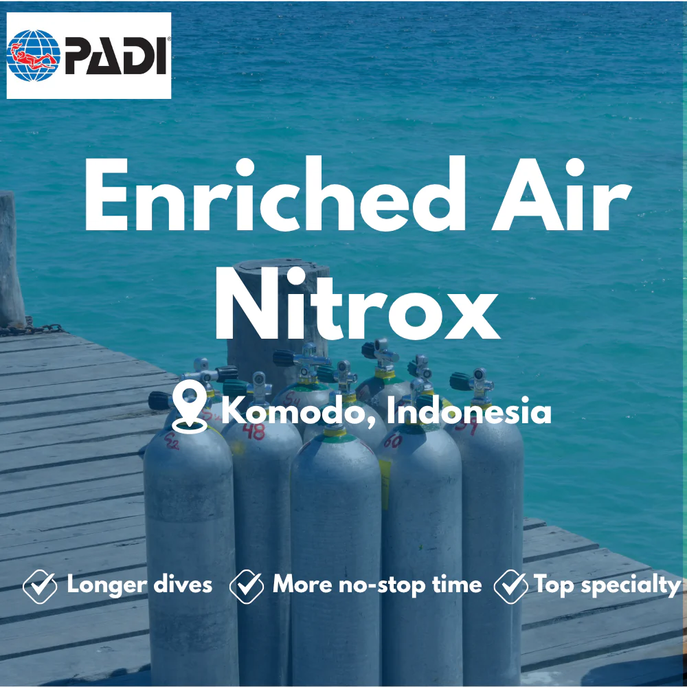 PADI Enriched Air (Nitrox) course in Komodo