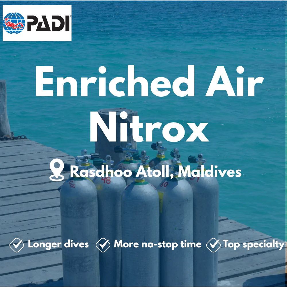 PADI Enriched Air (Nitrox) course in Rasdhoo Atoll