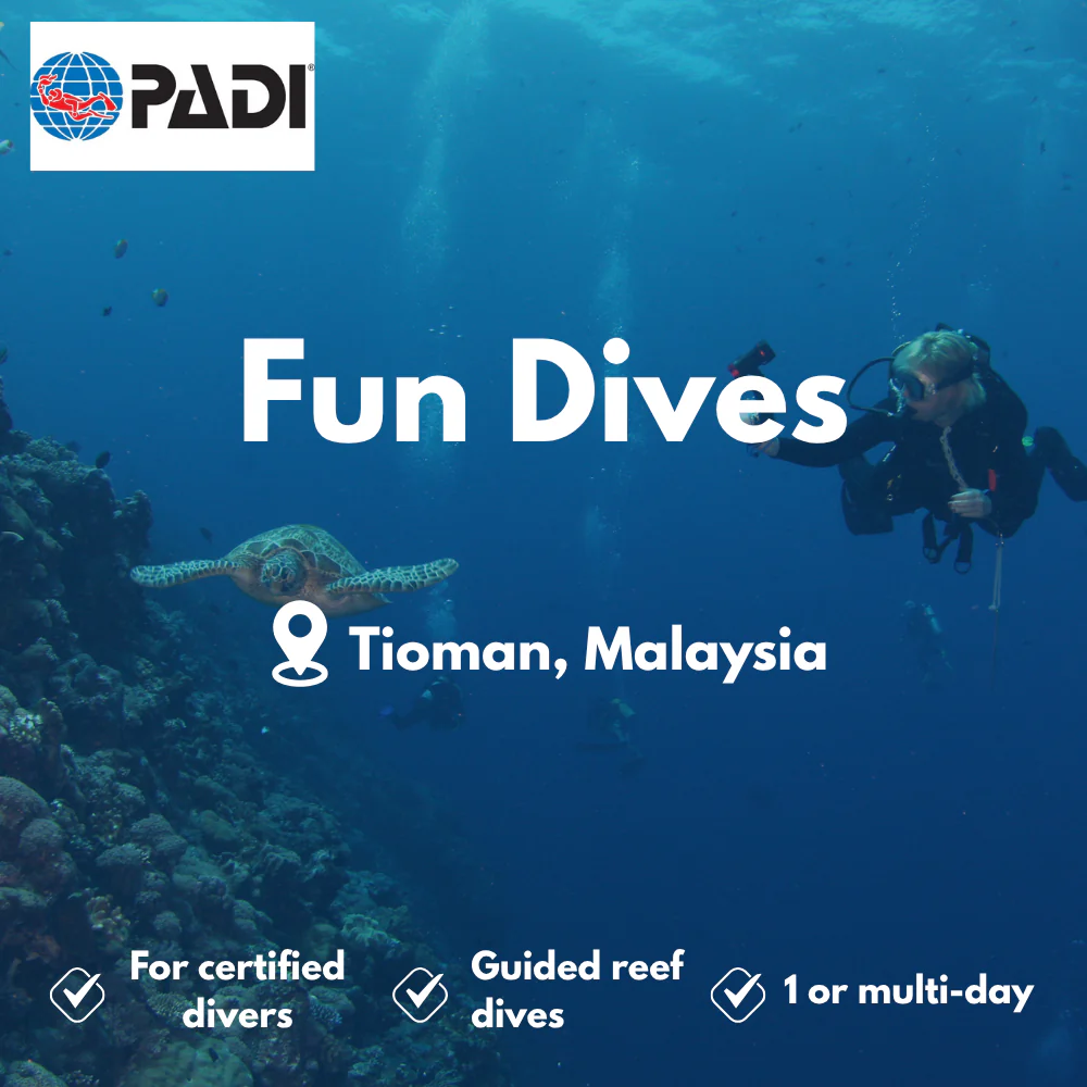 PADI Fun Dives course in Tioman
