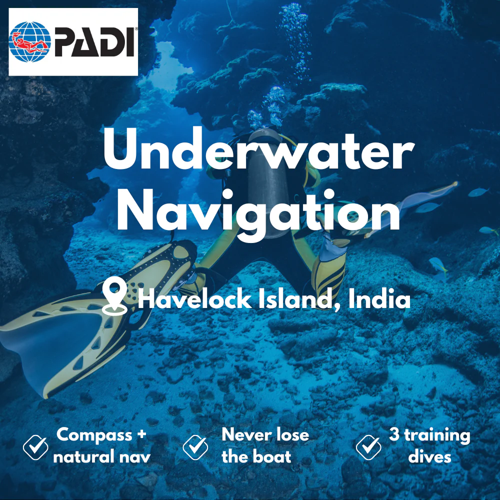 PADI Underwater Navigation course in Havelock Island