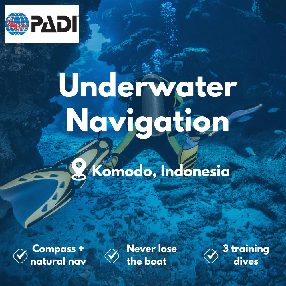 PADI Underwater Navigation course in Komodo