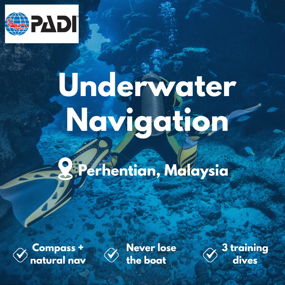 PADI Underwater Navigation course in Perhentian