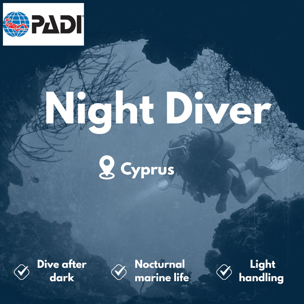 Night Diver course in Cyprus