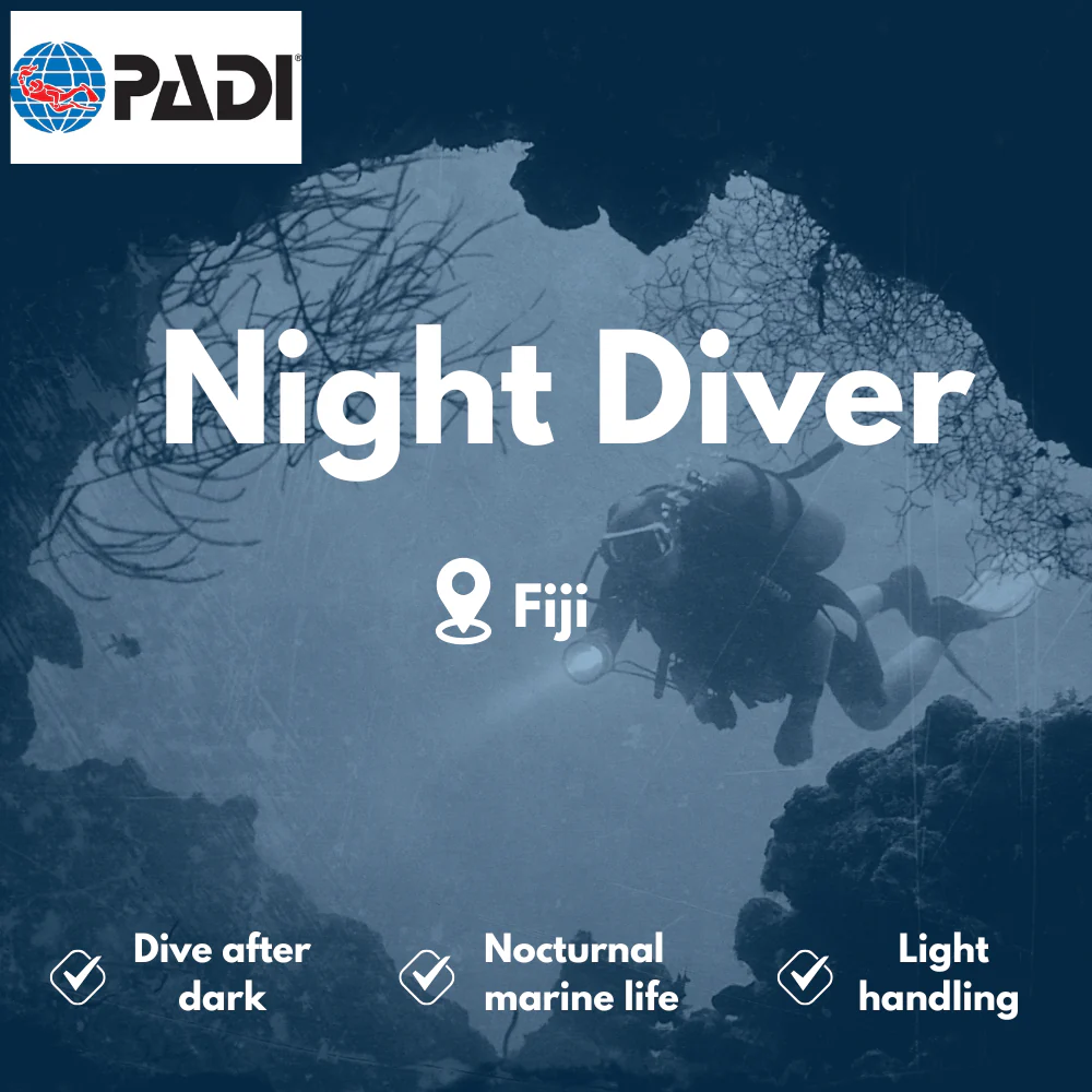 Night Diver course in Fiji