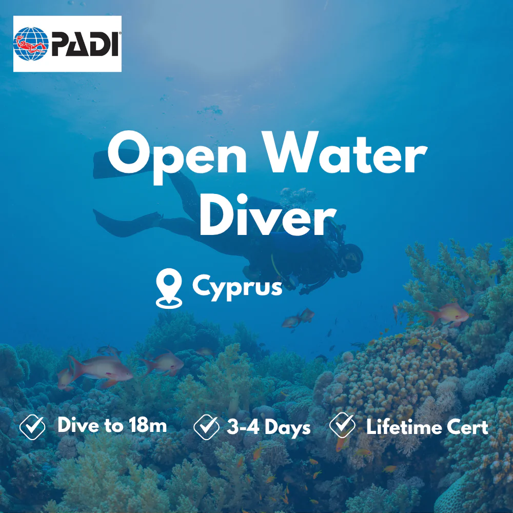 Open Water Diver course in Cyprus