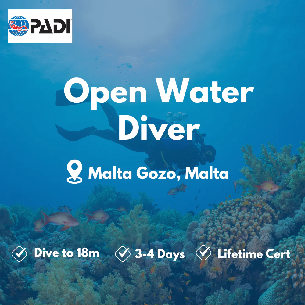 Open Water Diver course in Malta Gozo