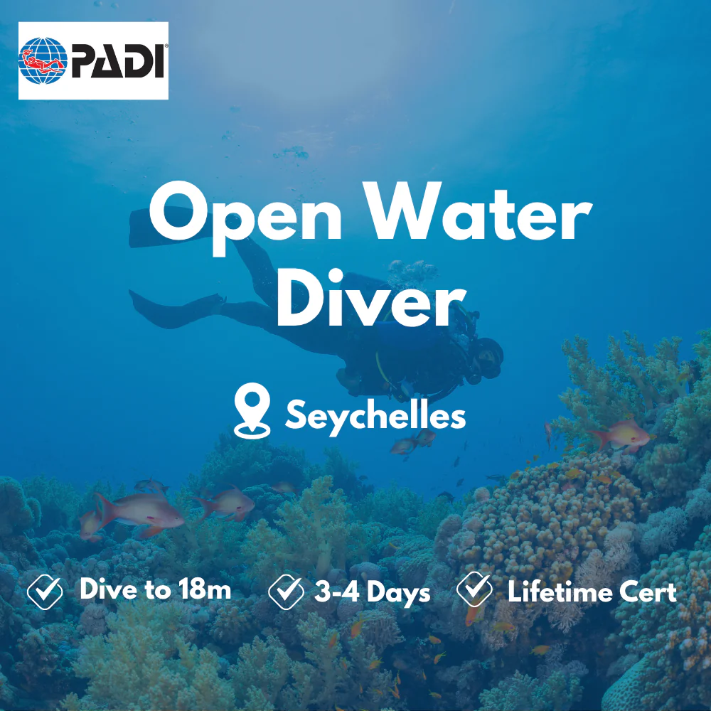 PADI Open Water Diver course in Seychelles