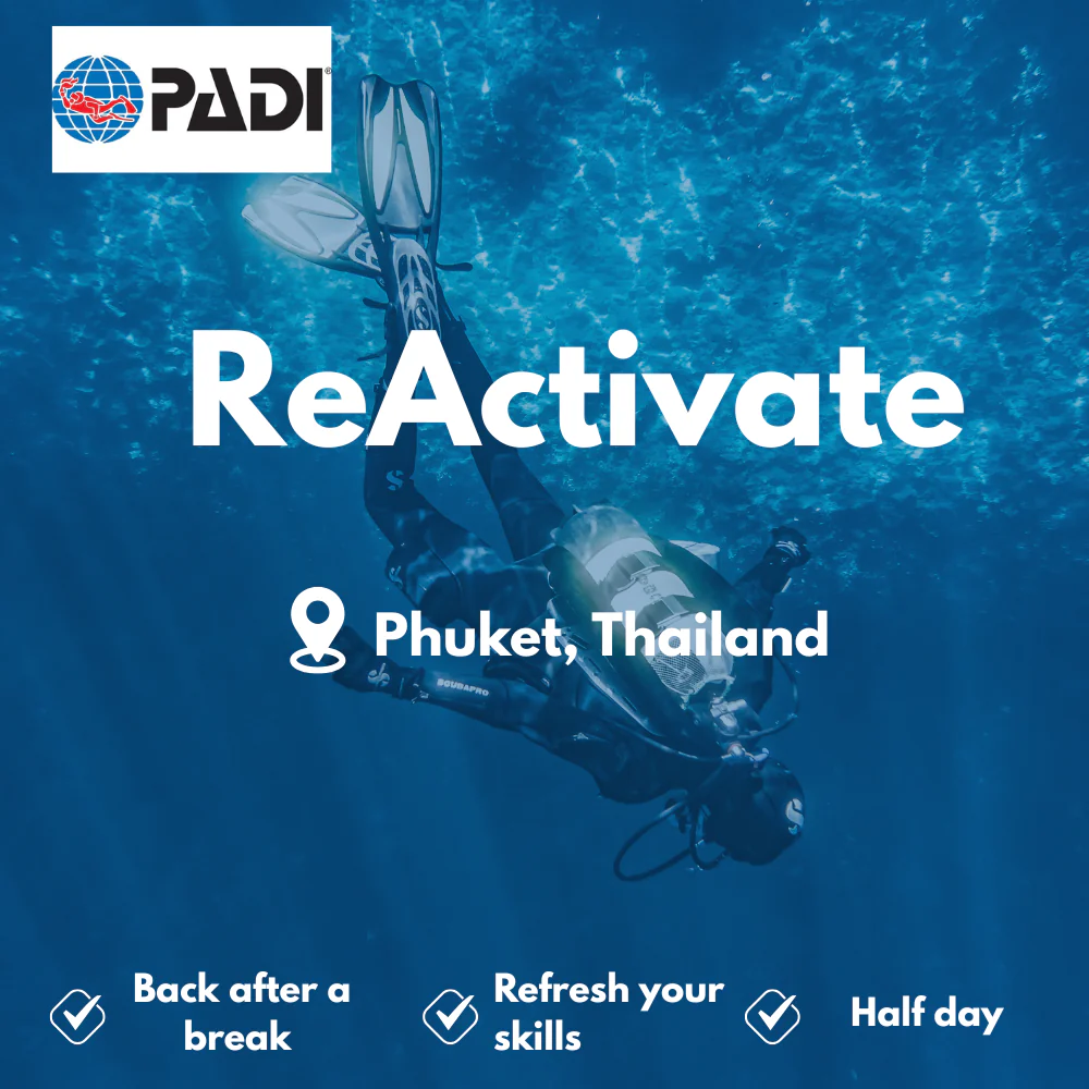 PADI Refresher / ReActivate course in Phuket