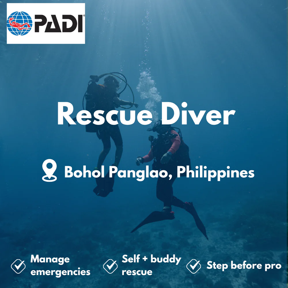 PADI Rescue Diver course in Bohol Panglao