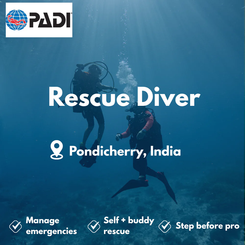 PADI Rescue Diver course in Pondicherry