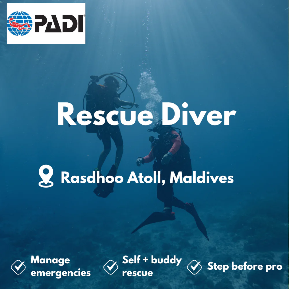 PADI Rescue Diver course in Rasdhoo Atoll
