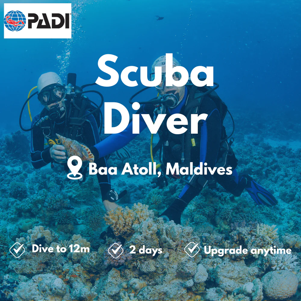 Scuba Diver course in Baa Atoll