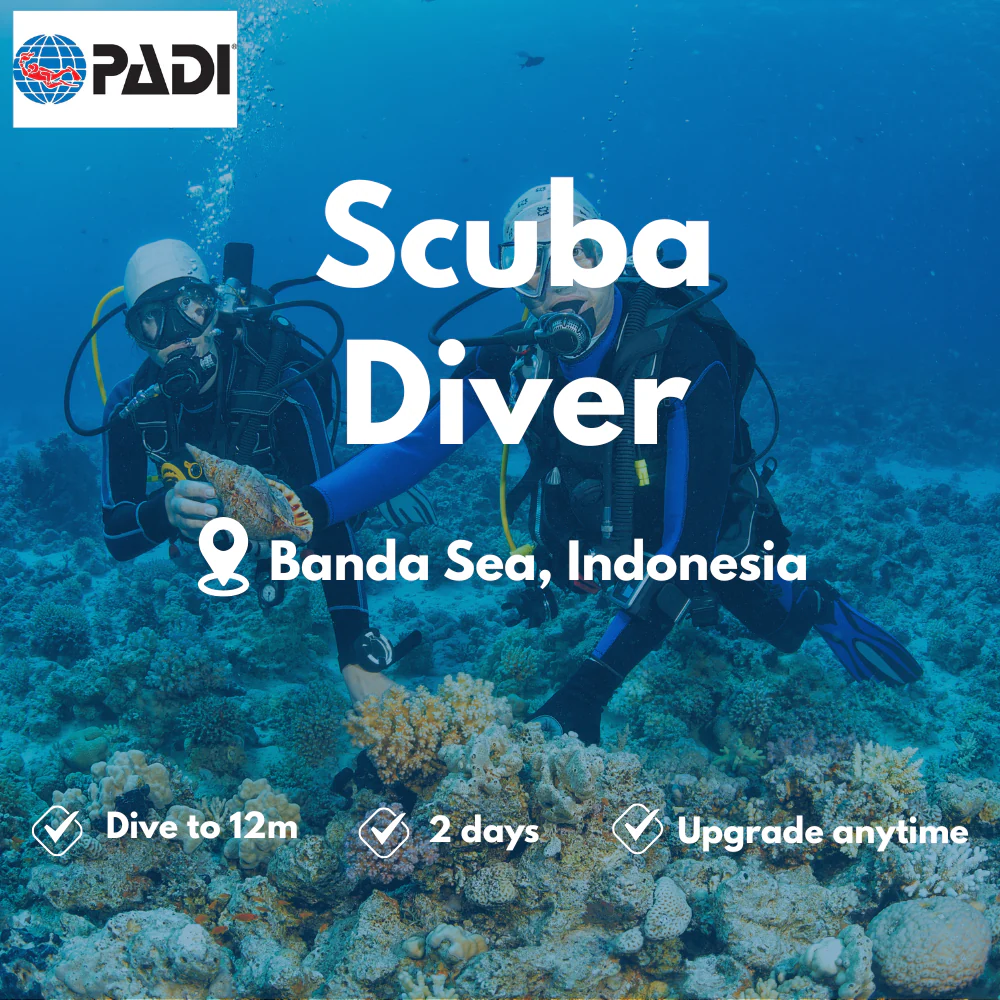 PADI Scuba Diver course in Banda Sea