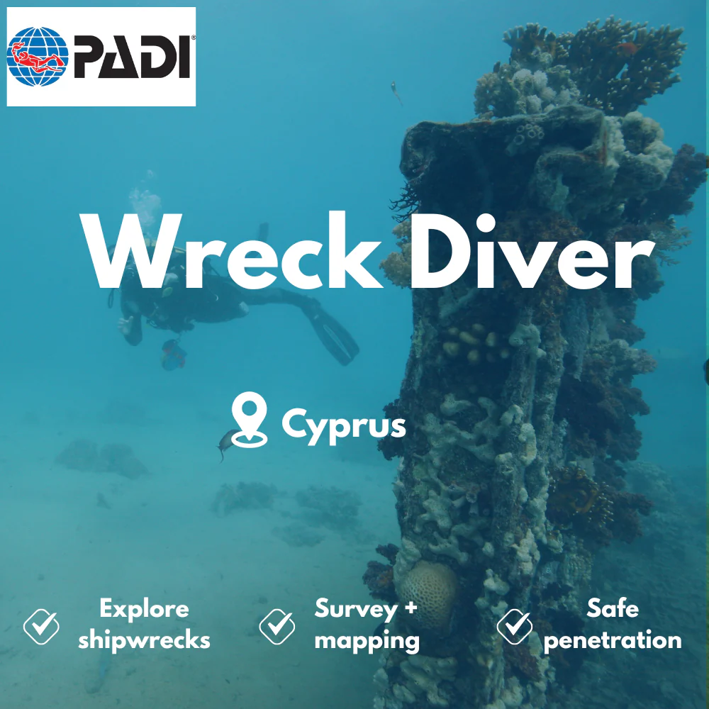 Wreck Diver course in Cyprus