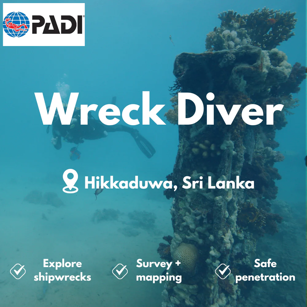 Wreck Diver course in Hikkaduwa