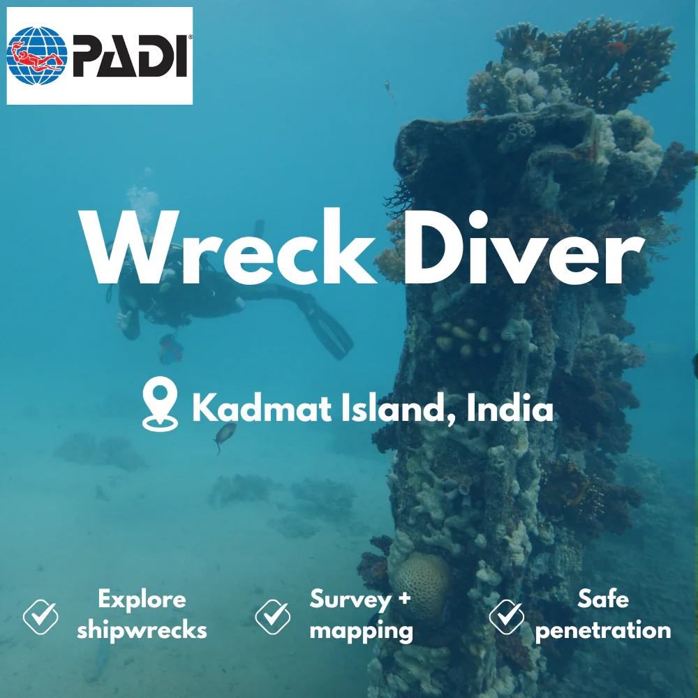 Wreck Diver course in Kadmat Island