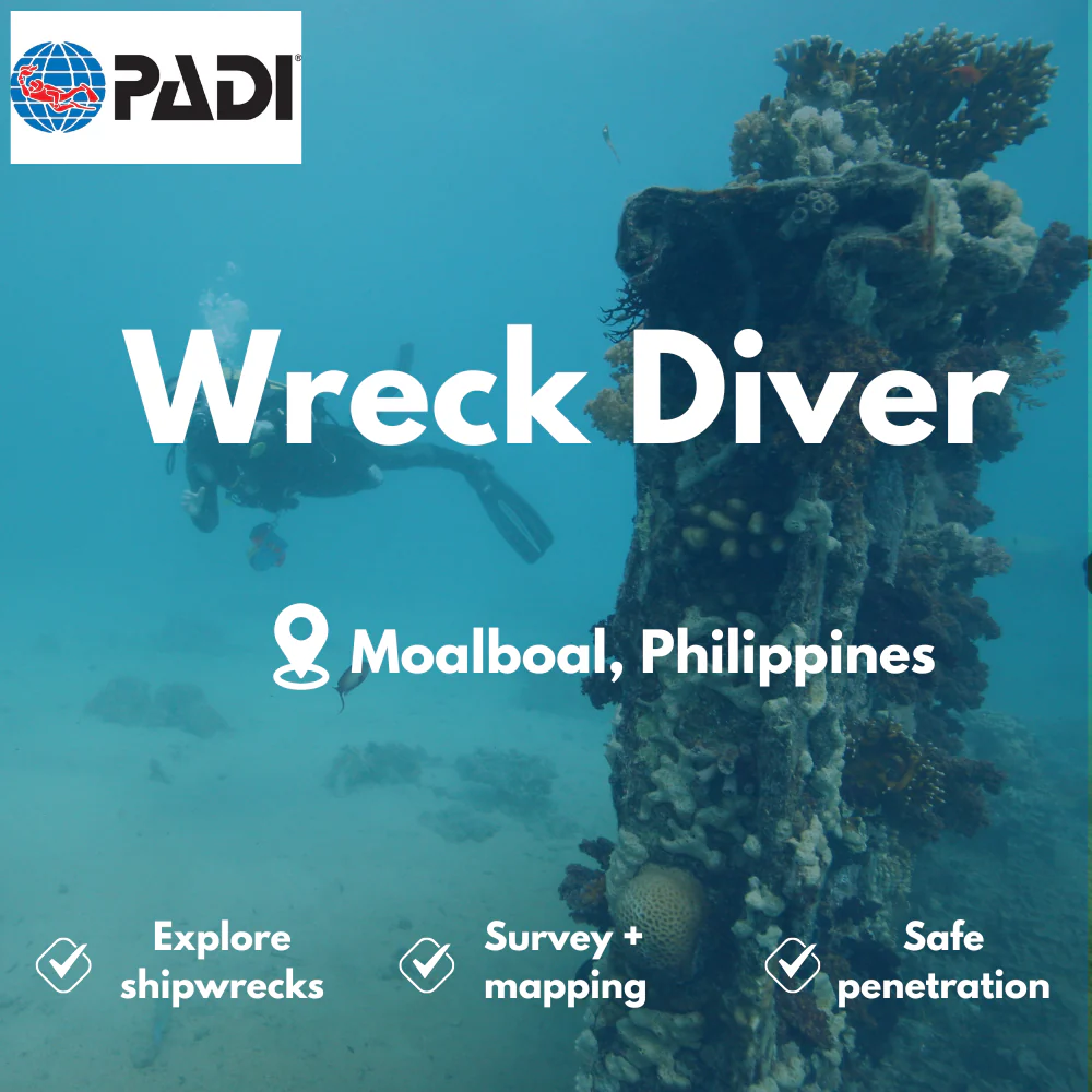 Wreck Diver course in Moalboal