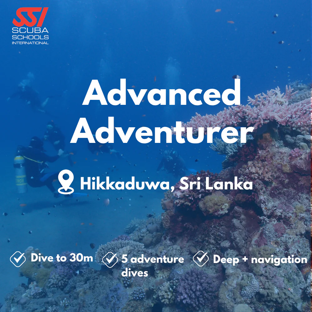 SSI Advanced Open Water course in Hikkaduwa
