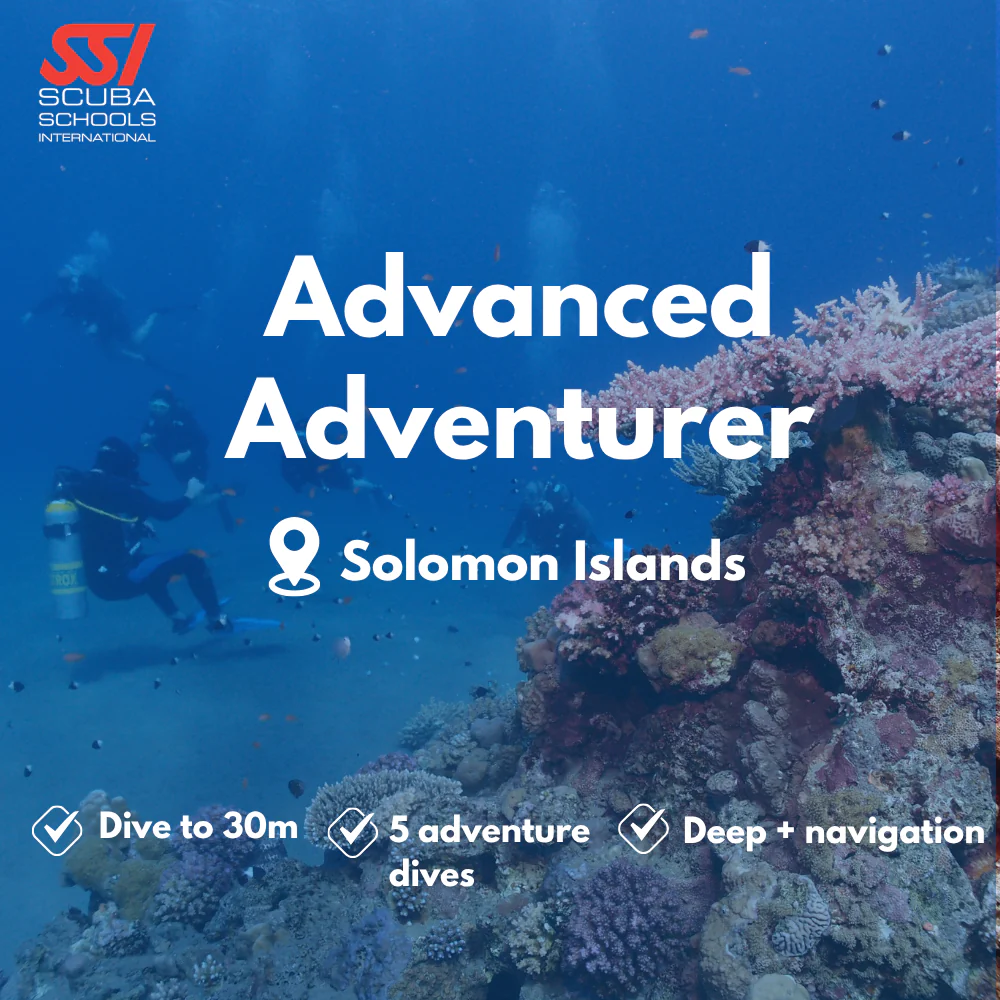 SSI Advanced Open Water course in Solomon Islands