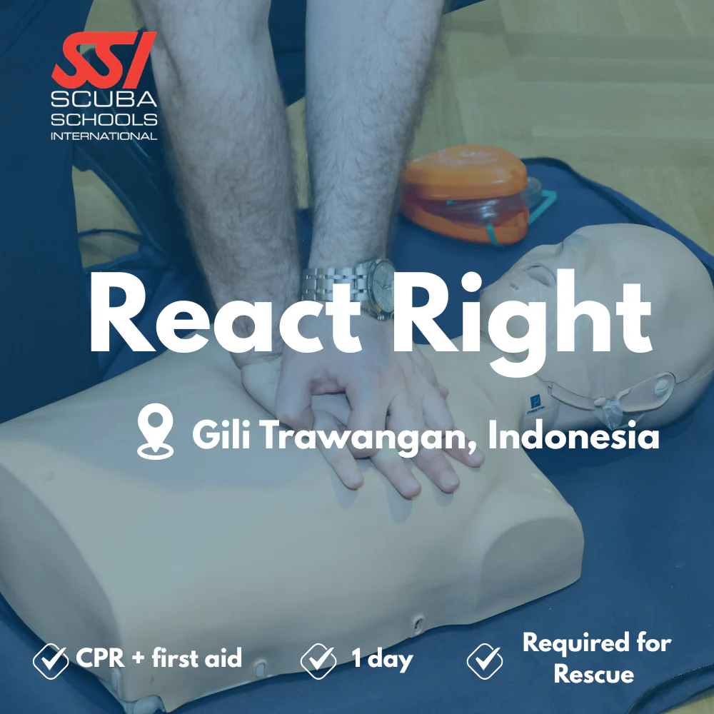 SSI Emergency First Response course in Gili Trawangan