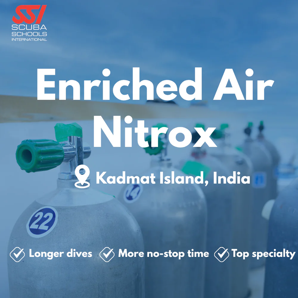 SSI Enriched Air (Nitrox) course in Kadmat Island