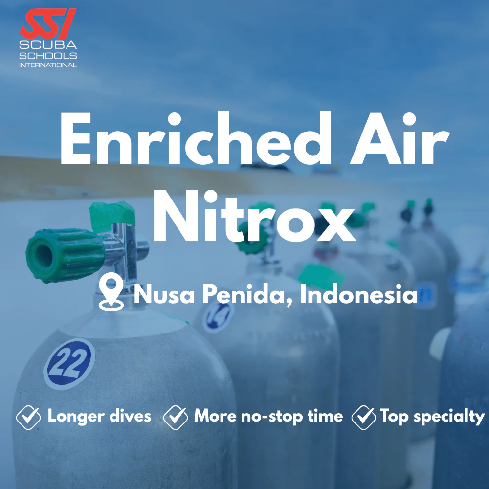 SSI Enriched Air (Nitrox) course in Nusa Penida