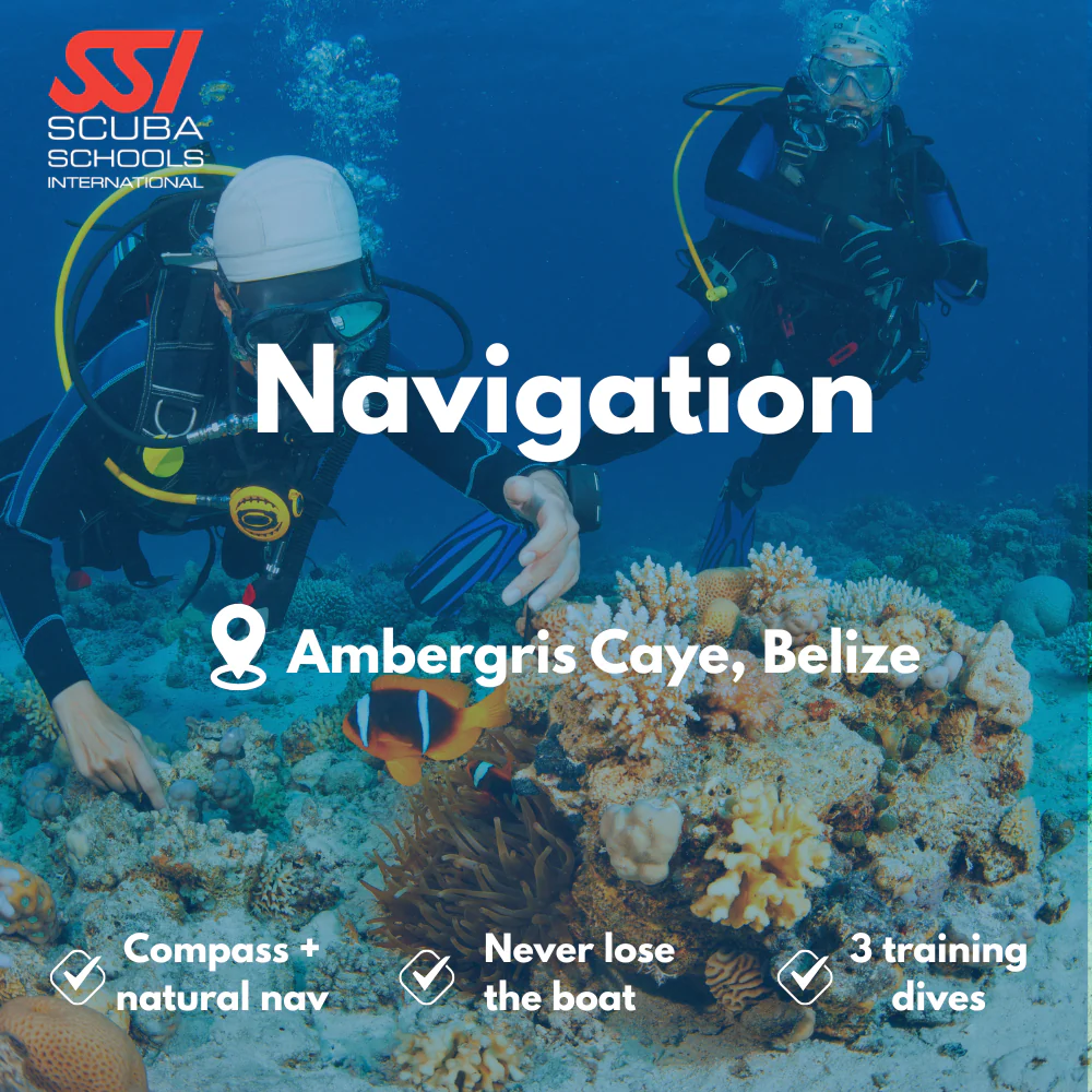Underwater Navigation course in Ambergris Caye