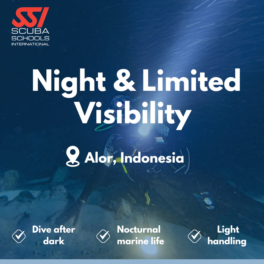 SSI Night Diver course in Alor