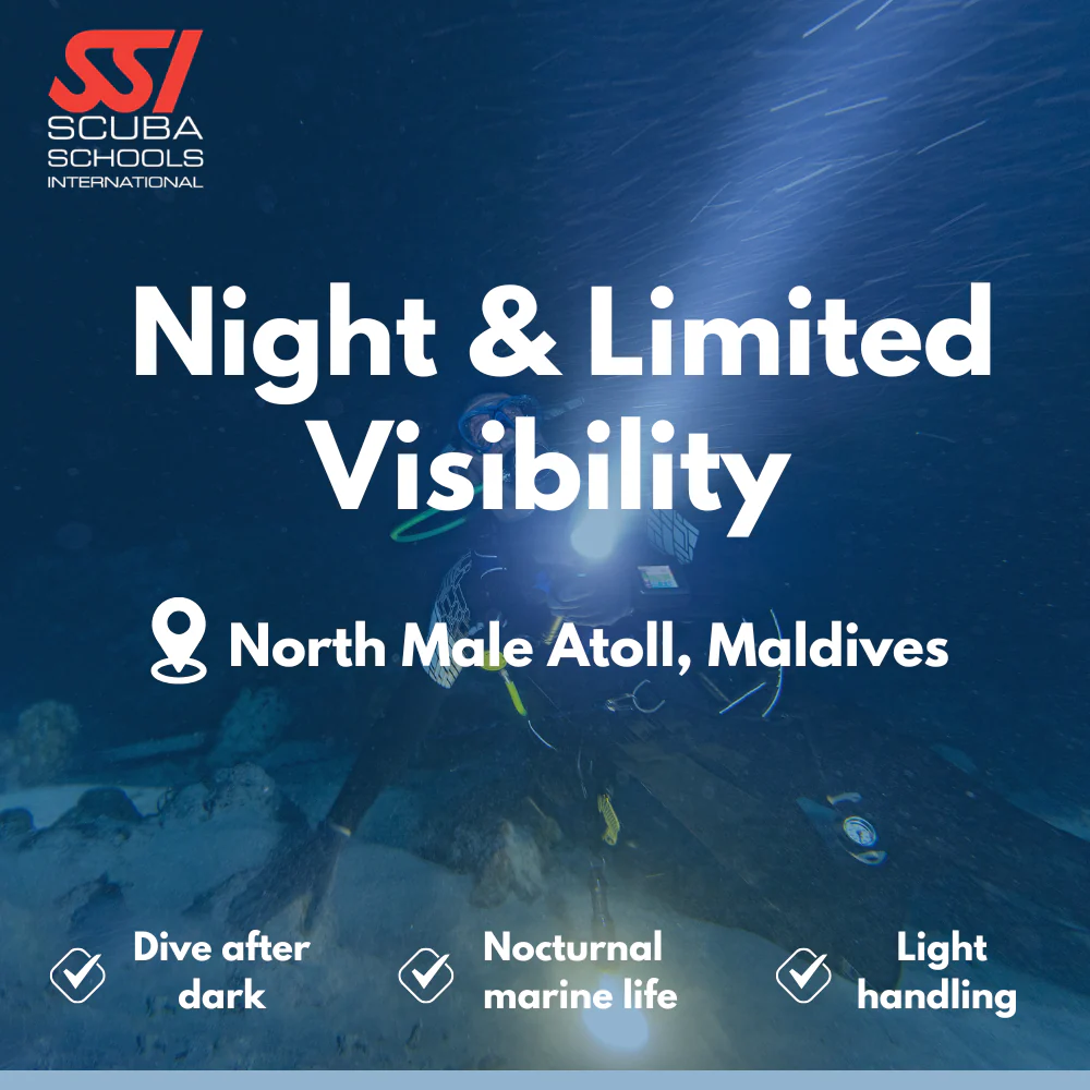 SSI Night Diver course in North Male Atoll