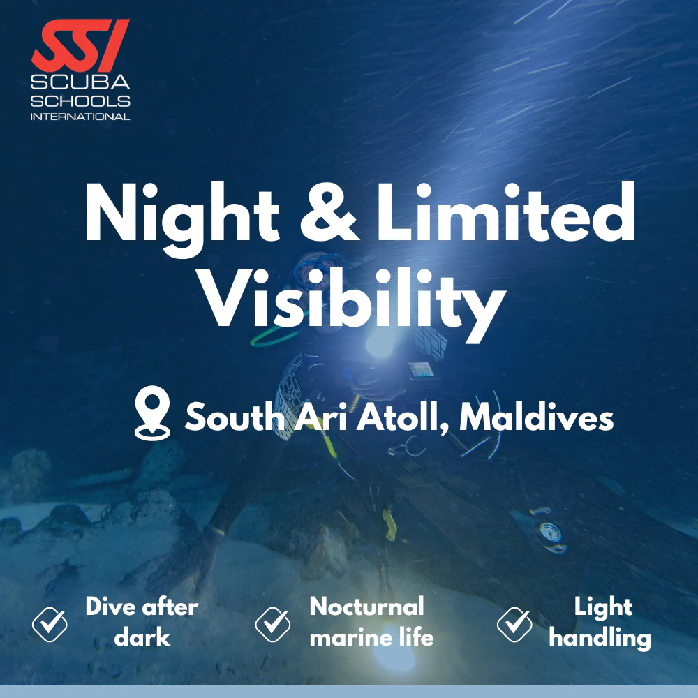 SSI Night Diver course in South Ari Atoll
