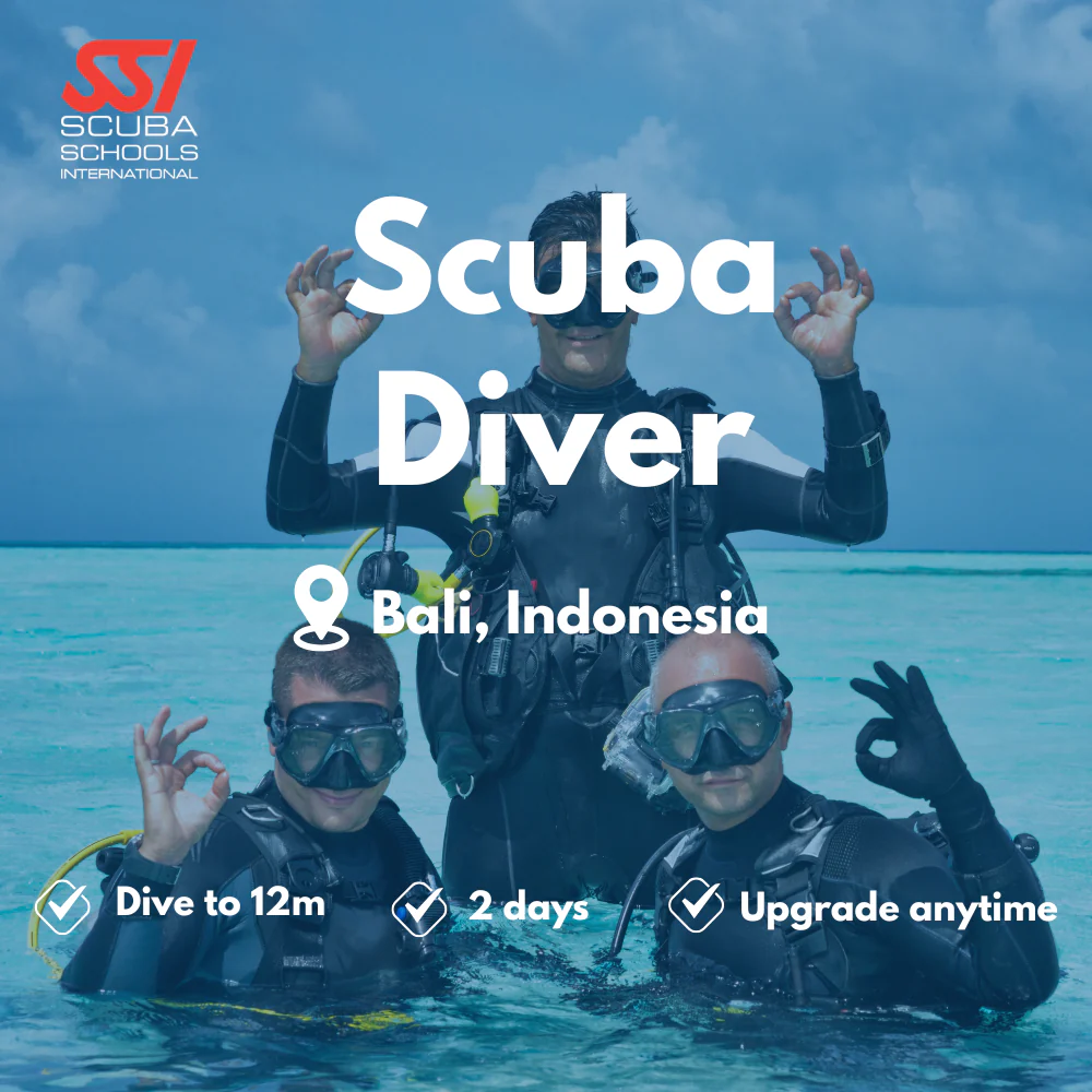 SSI Scuba Diver course in Bali