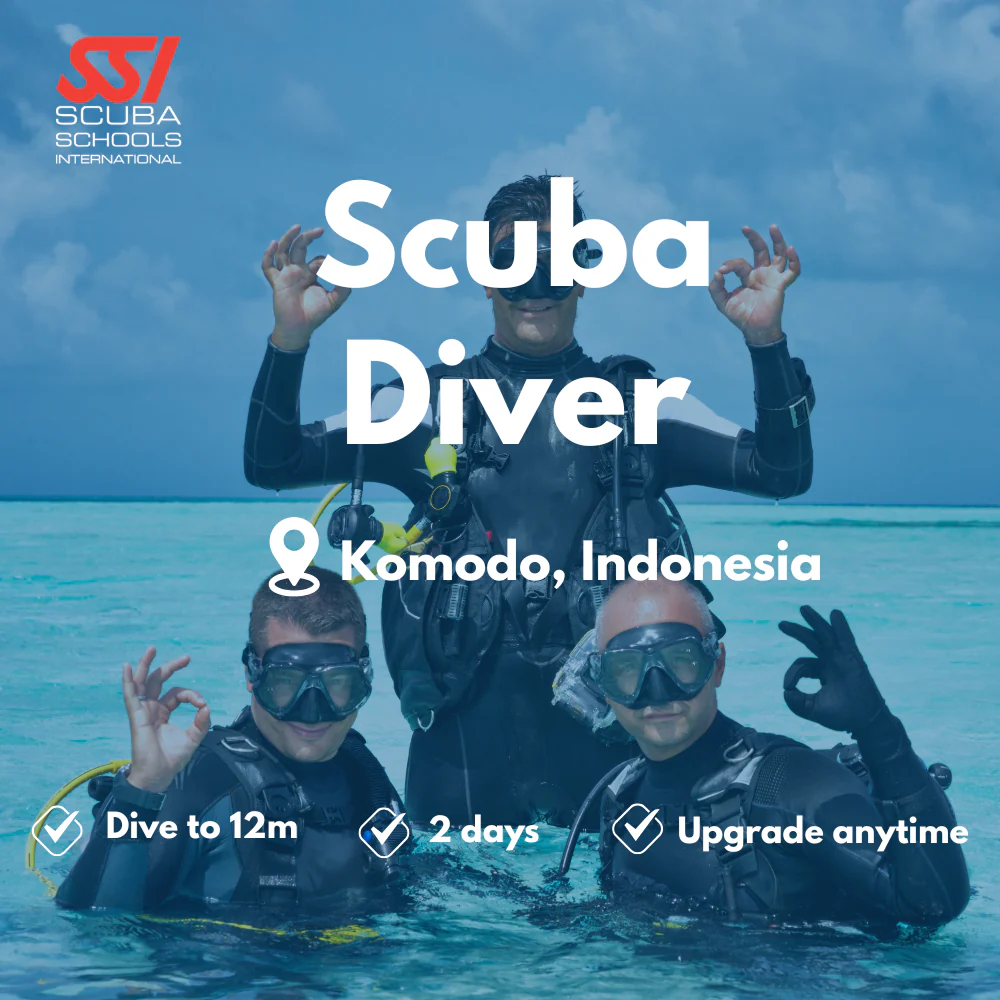 SSI Scuba Diver course in Komodo
