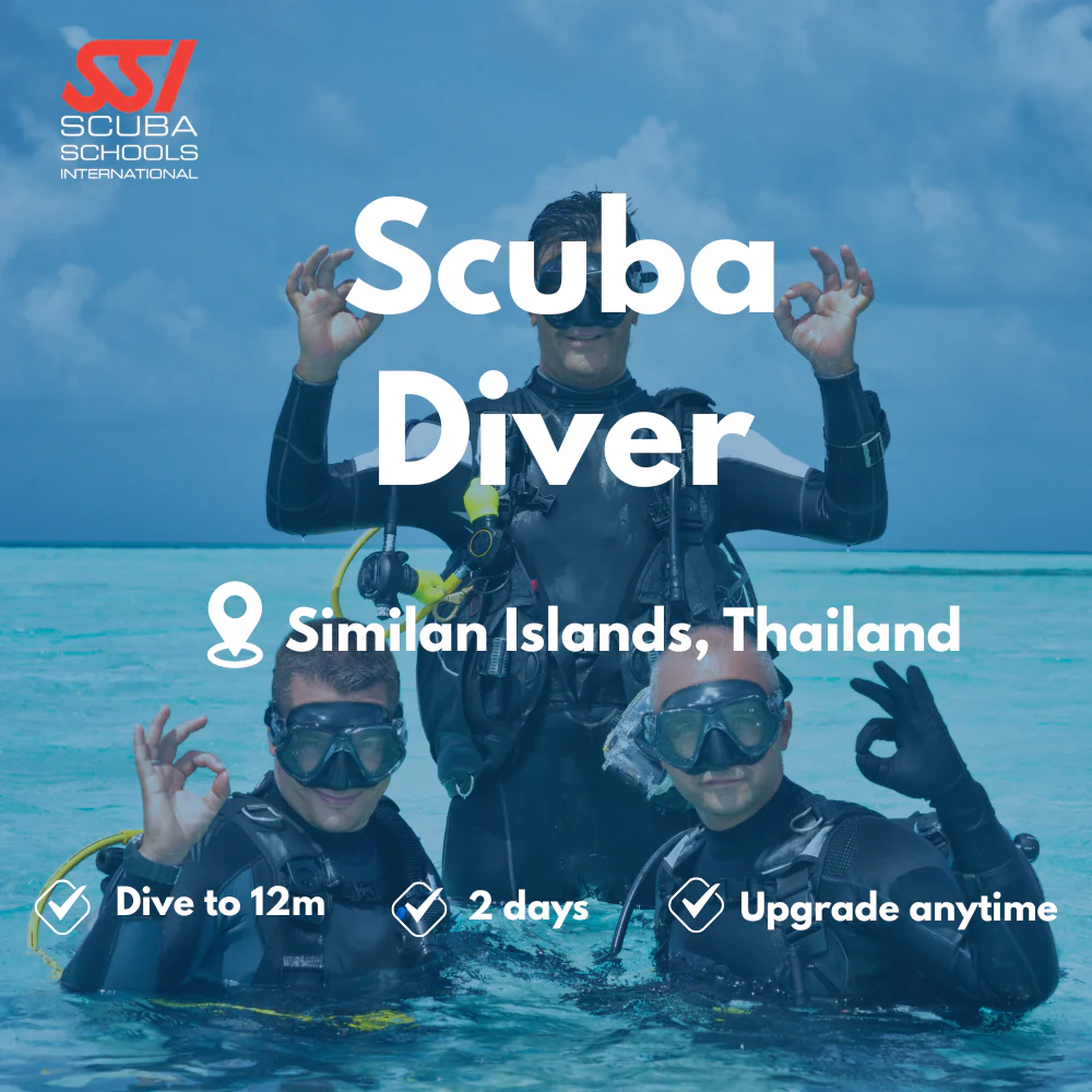 SSI Scuba Diver course in Similan Islands