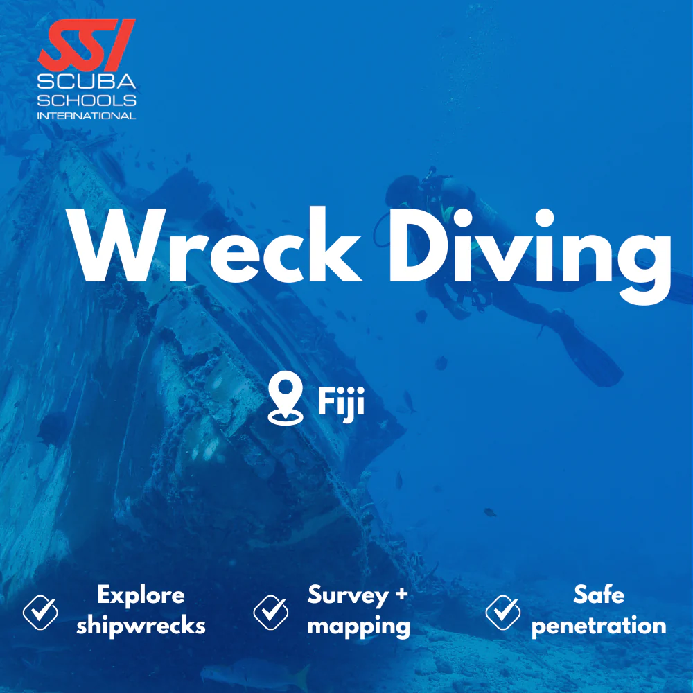 SSI Wreck Diver course in Fiji