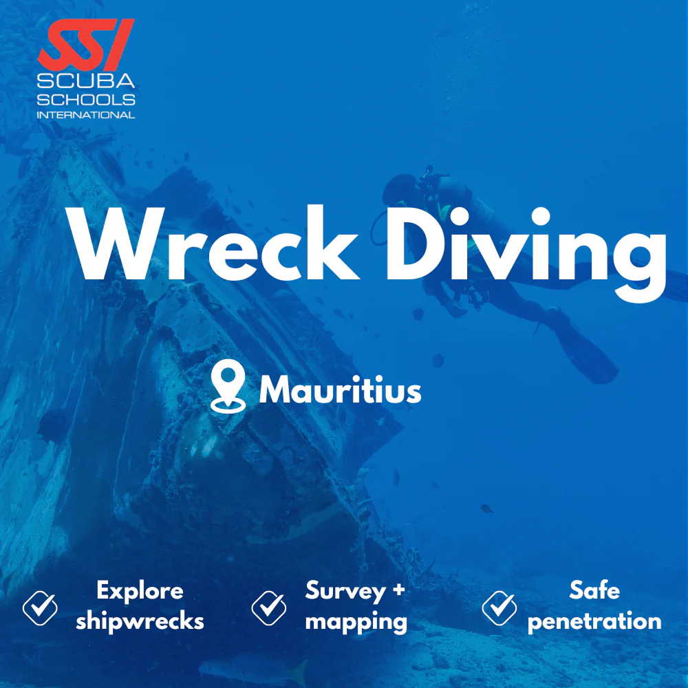 SSI Wreck Diver course in Mauritius