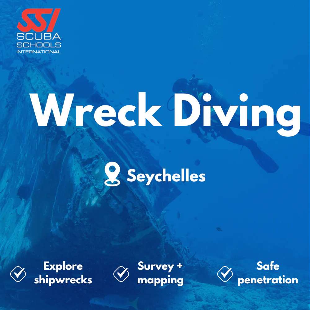 SSI Wreck Diver course in Seychelles